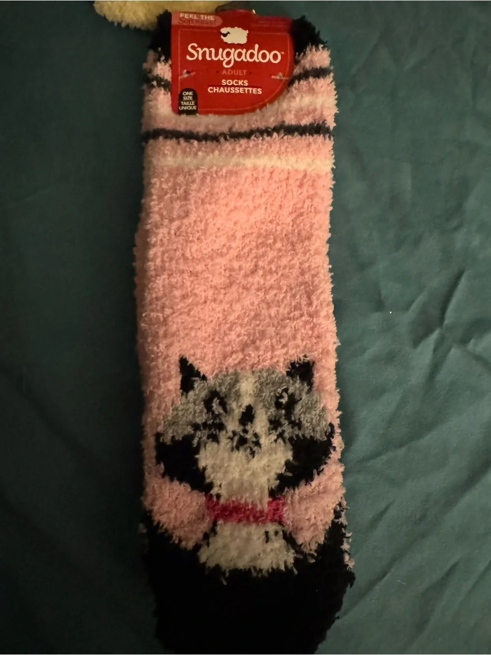 3 Pairs Of Snugadoo Adult Soft Socks Cat Dog Bear
